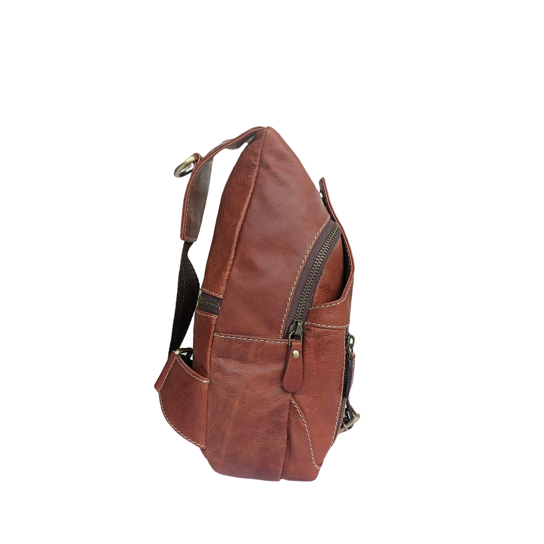 Mobiler Leder-Rucksack