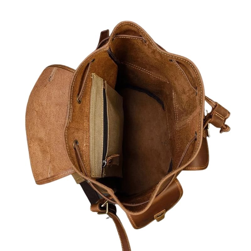 Zaino unisex in pelle Crazy Horse