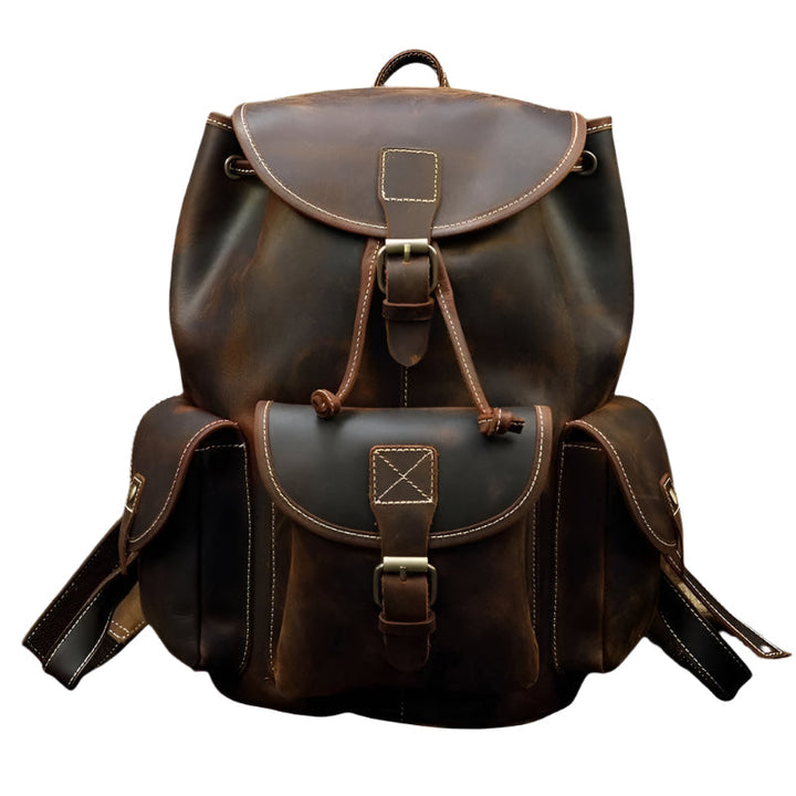 Zaino unisex in pelle Crazy Horse