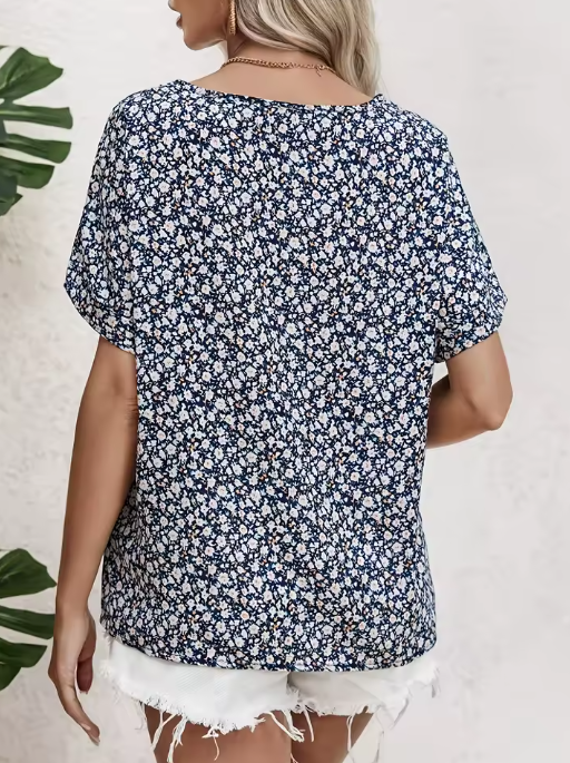 Verna | Elegante Bluse mit floralem Design