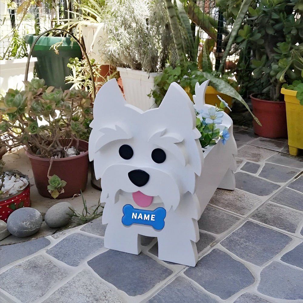 West Highland White Terrier Flower Pot
