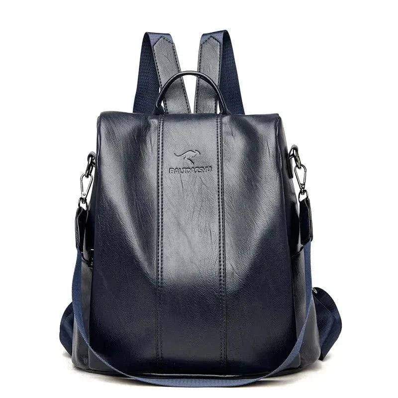 Premium und sicherer PU-Leder-Rucksack