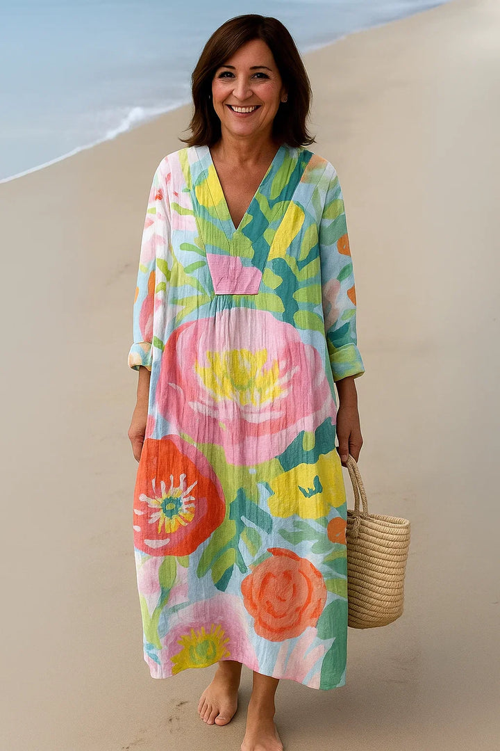 Sofie | Kunstinspirierendes Kleid – Natürliche Eleganz, die Blicke auf sich zieht