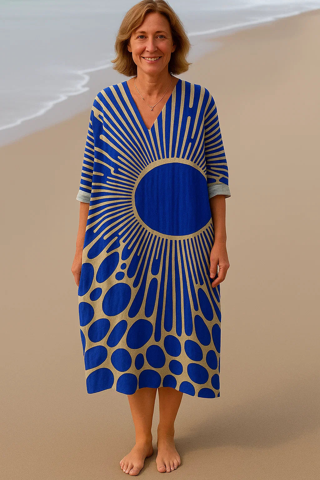 Sofie | Kunstinspirierte Kleid – Natürliche Schönheit, die Blicke auf sich zieht