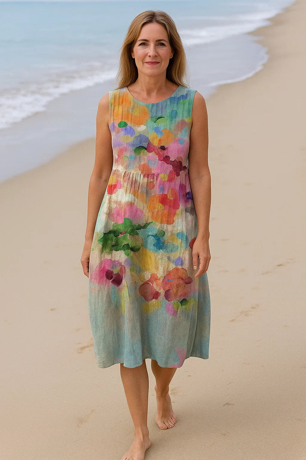 Sofie | Ärmelloses Midikleid – Erlebe Schönheit und Freiheit