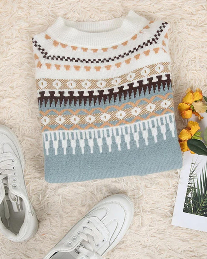 Corinne | Bunter Print-Pullover