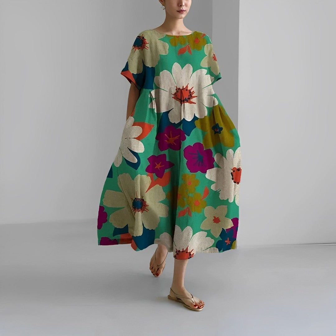 Claire™ – Bohemian Kleid mit Blumenprint 