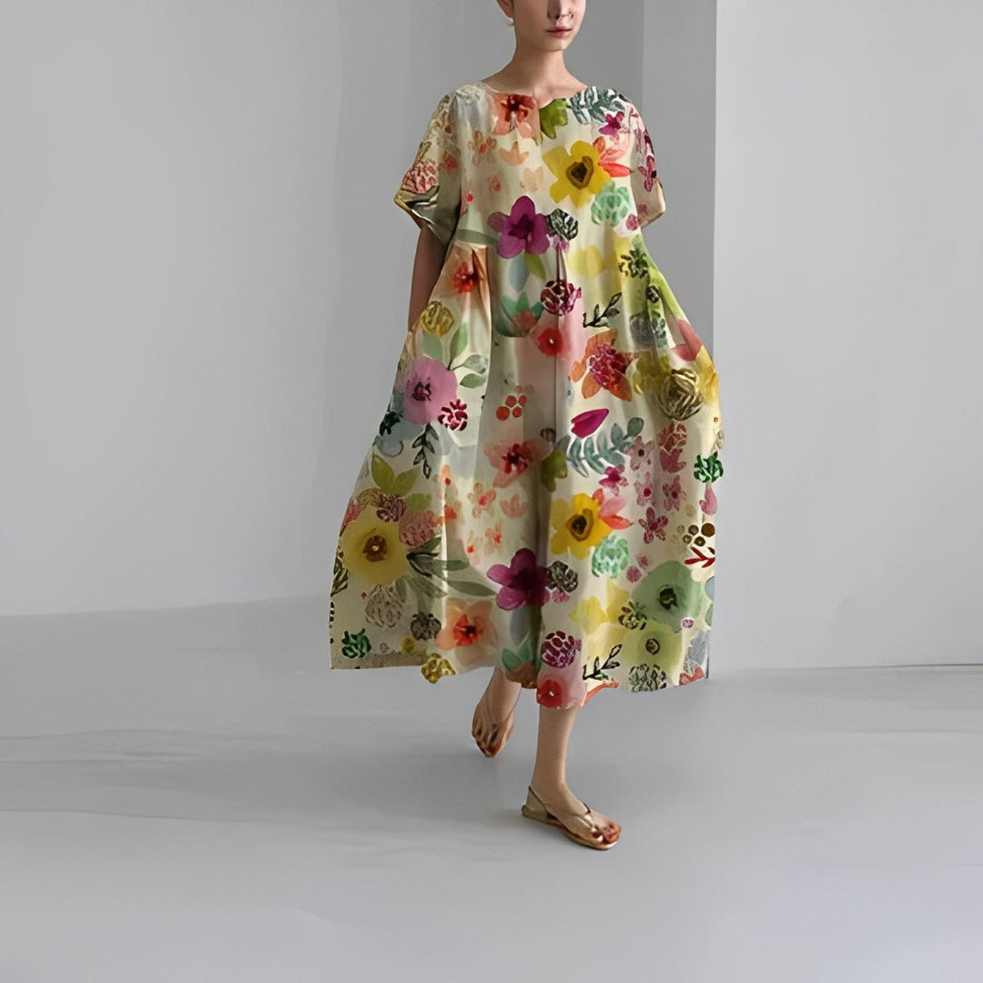 Claire™ – Bohemian Kleid mit Blumenprint 