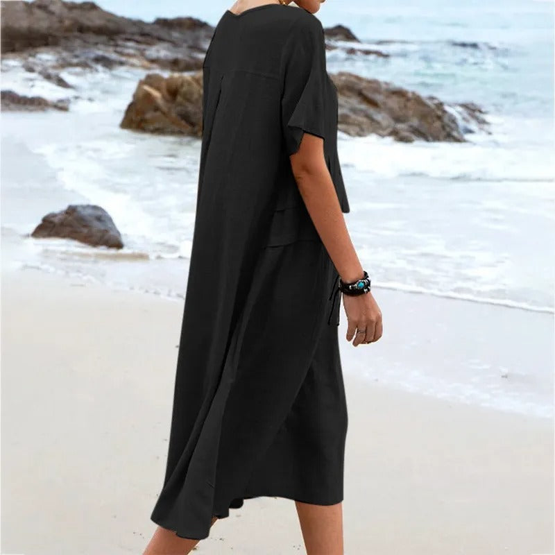 Ava | Elegantes Baumwollkleid