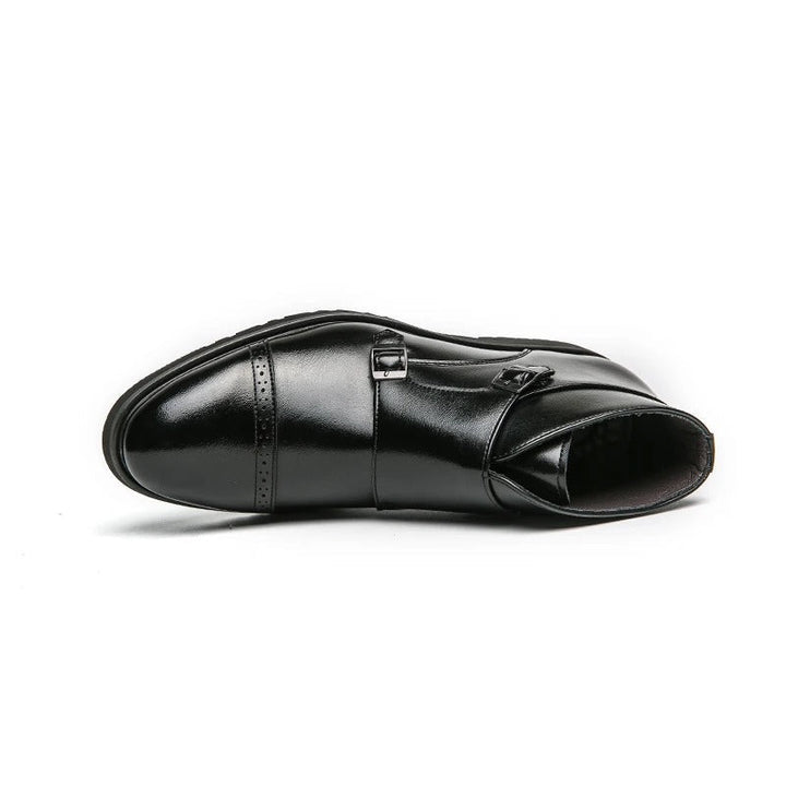 Parker | Kunstleder Doppel-Monk-strap Boots
