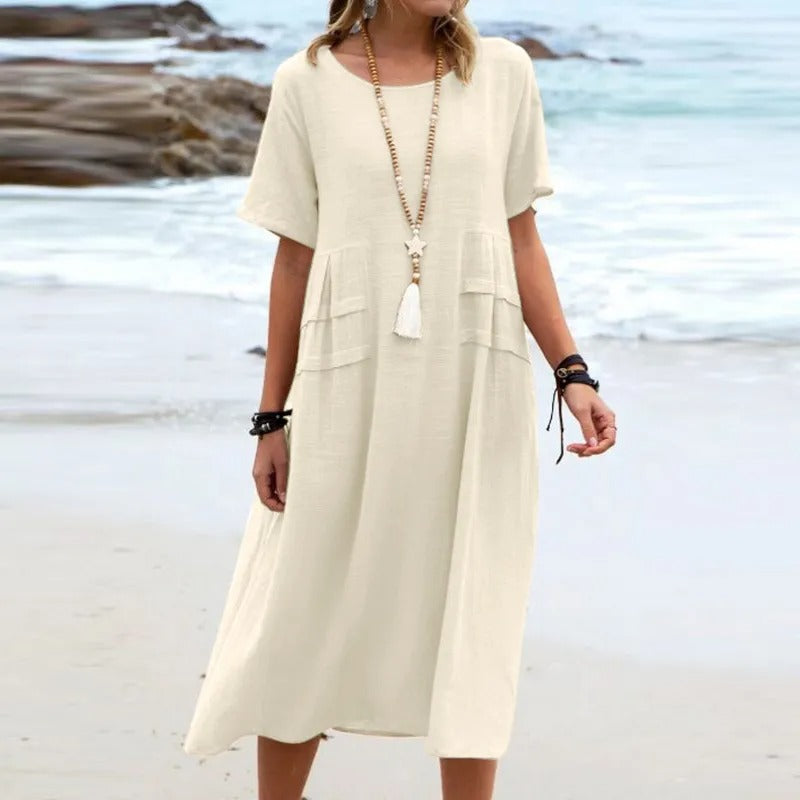 Ava | Elegantes Baumwollkleid