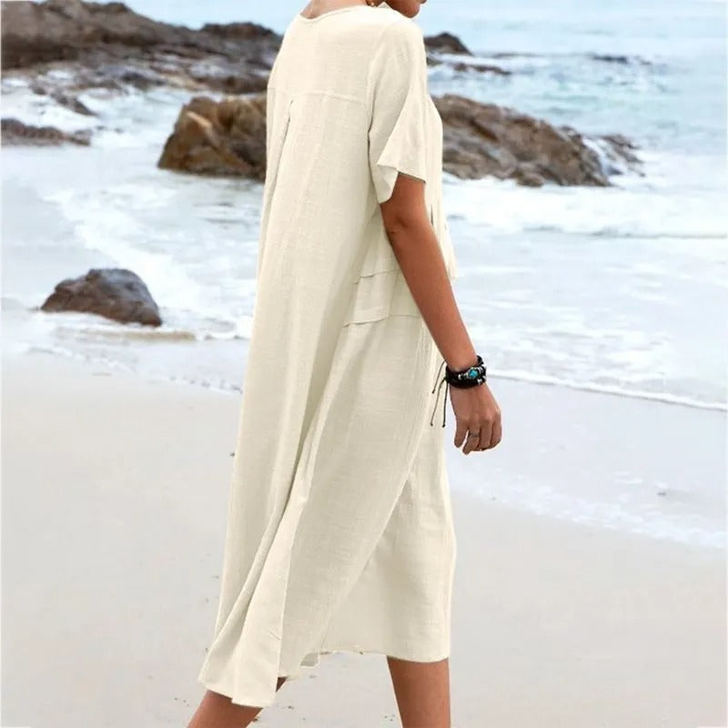 Ava | Elegantes Baumwollkleid