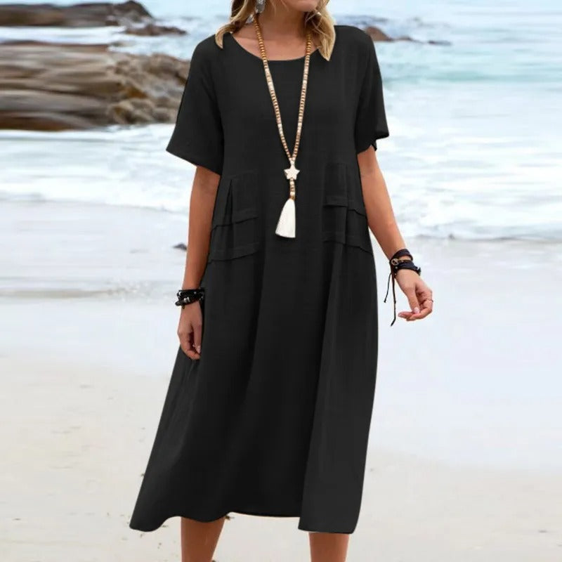 Ava | Elegantes Baumwollkleid