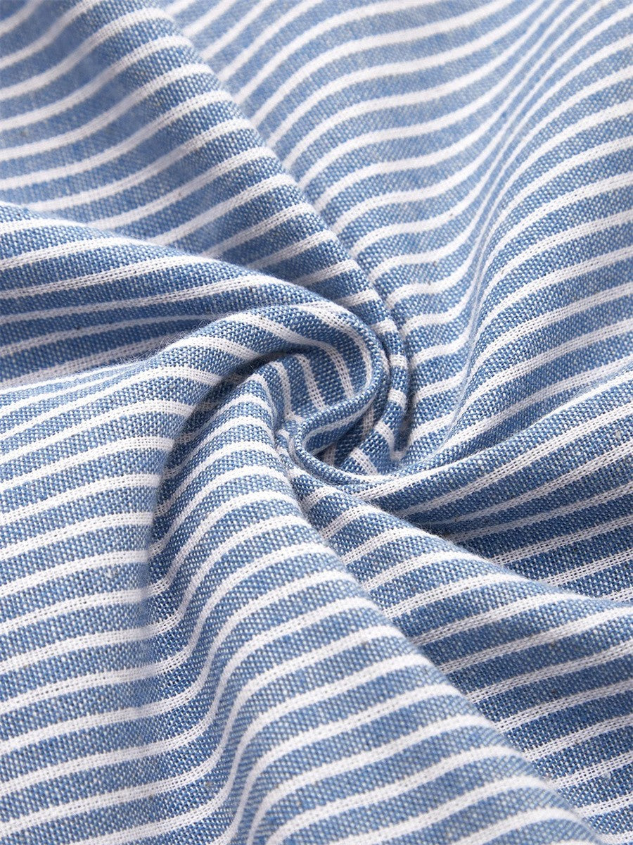 Renée | Gestreiftes Midi-Kleid mit eleganter Passform