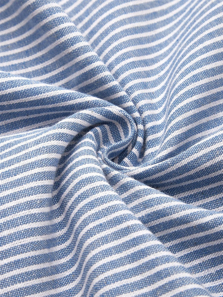 Renée | Gestreiftes Midi-Kleid mit eleganter Passform