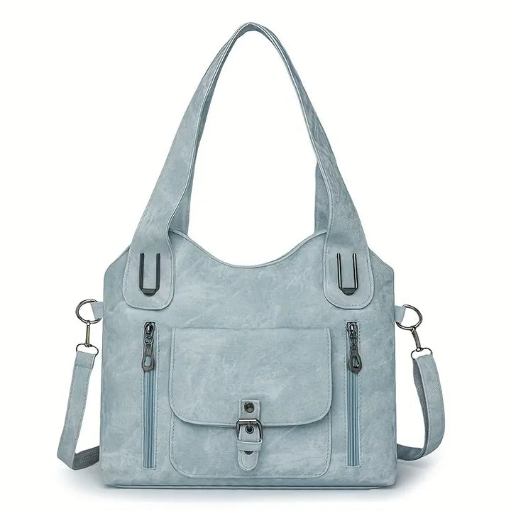 Geräumige Retro-Schultertasche von Emilia