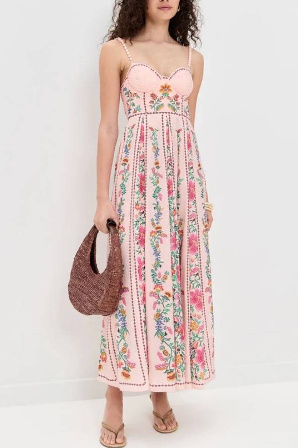 Elaya – Langärmeliges Maxikleid