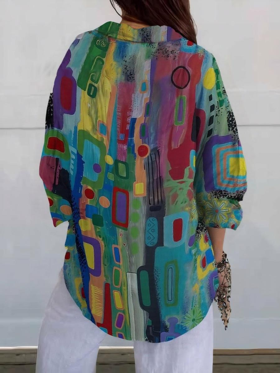 Freja | Abstraktes Farbverlauf T-Shirt