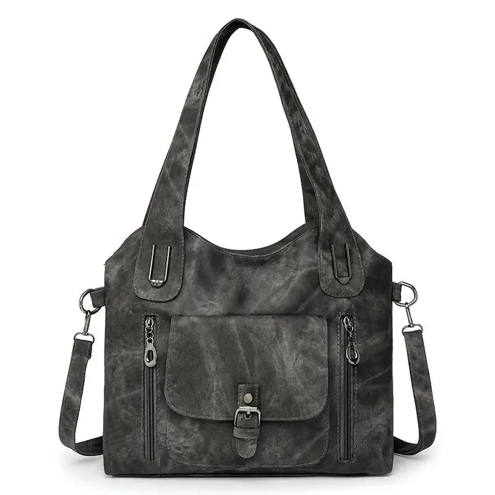 Geräumige Retro-Schultertasche von Emilia