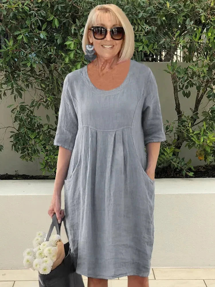 Renée | Midi-Kleid mit Taschen