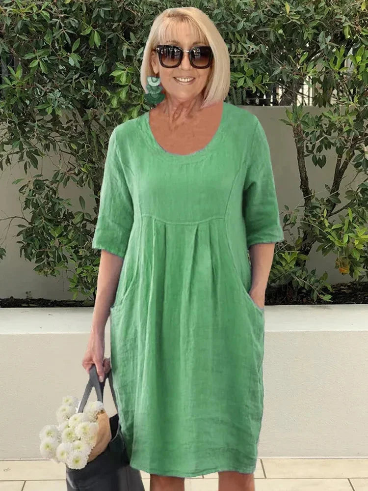 Renée | Midi-Kleid mit Taschen