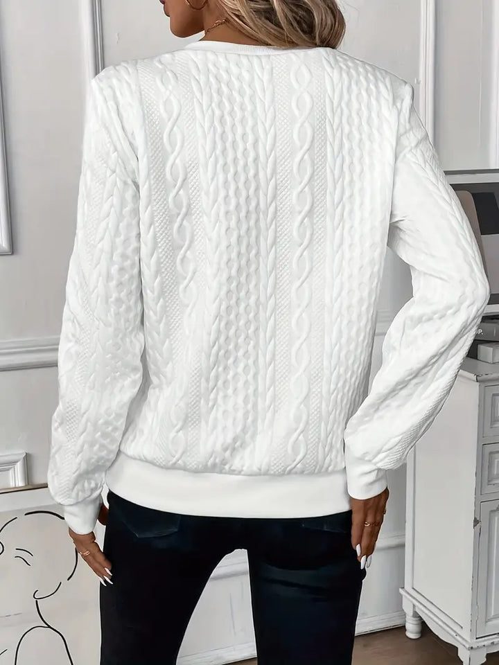Melanie | Stylischer Pullover mit Zopfmuster