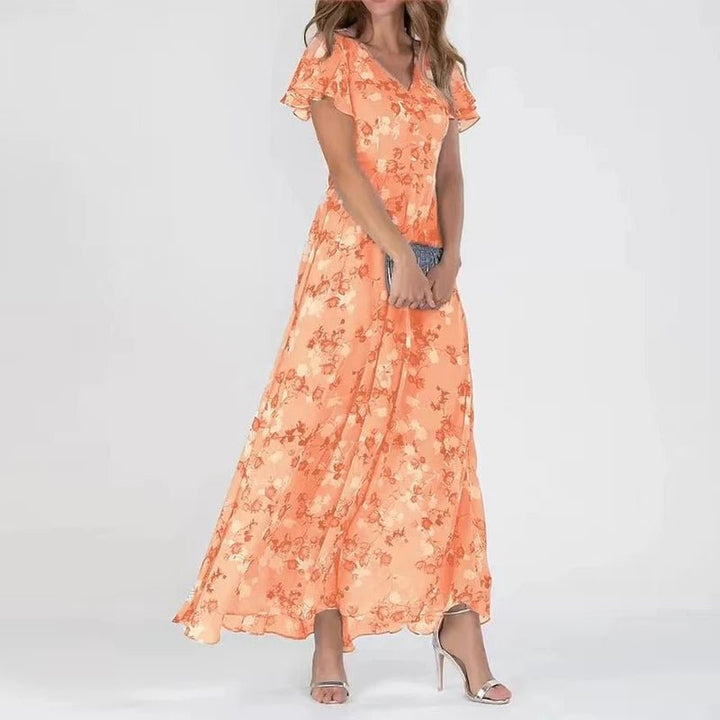 Kaitlyn | Stilvolles Blumendesign Maxikleid