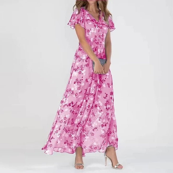 Kaitlyn | Stilvolles Blumendesign Maxikleid