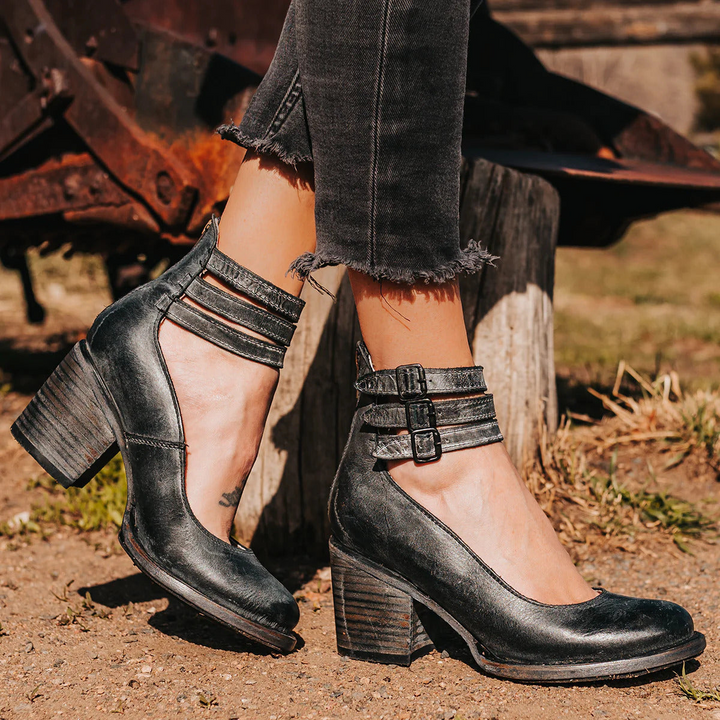 Nola™ | Schlichte Leder-Sandale