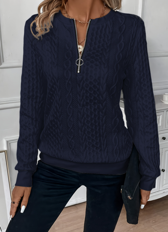 Melanie | Stylischer Pullover mit Zopfmuster