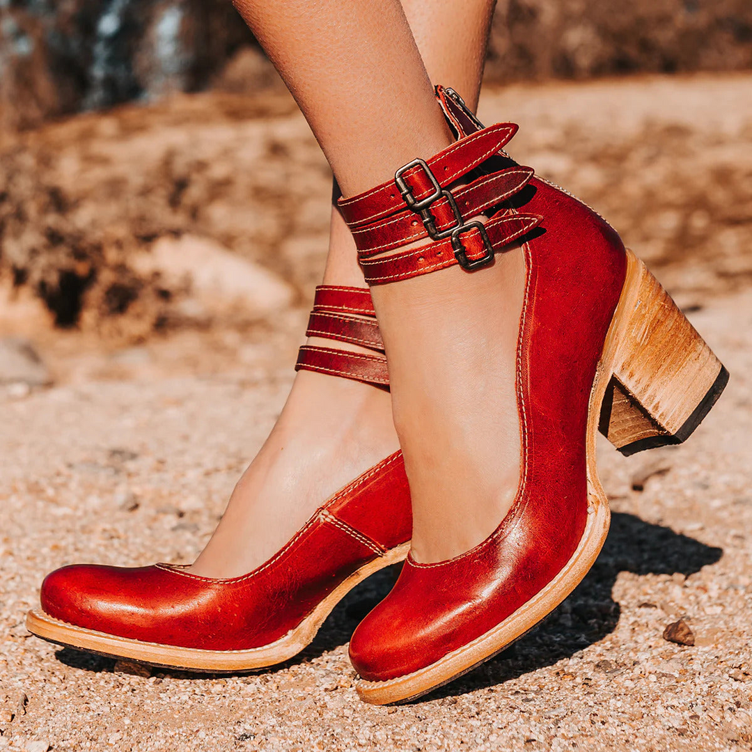 Nola™ | Schlichte Leder-Sandale