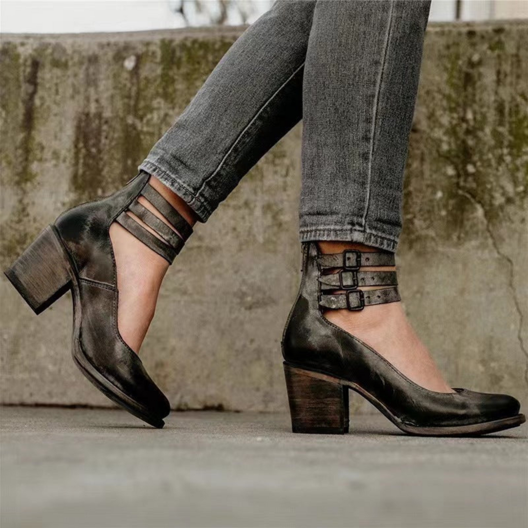 Nola™ | Schlichte Leder-Sandale