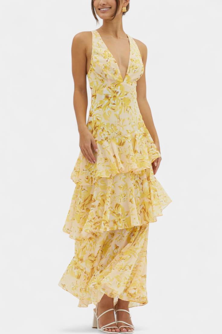 Domenica – Stilvolles Chiffonkleid