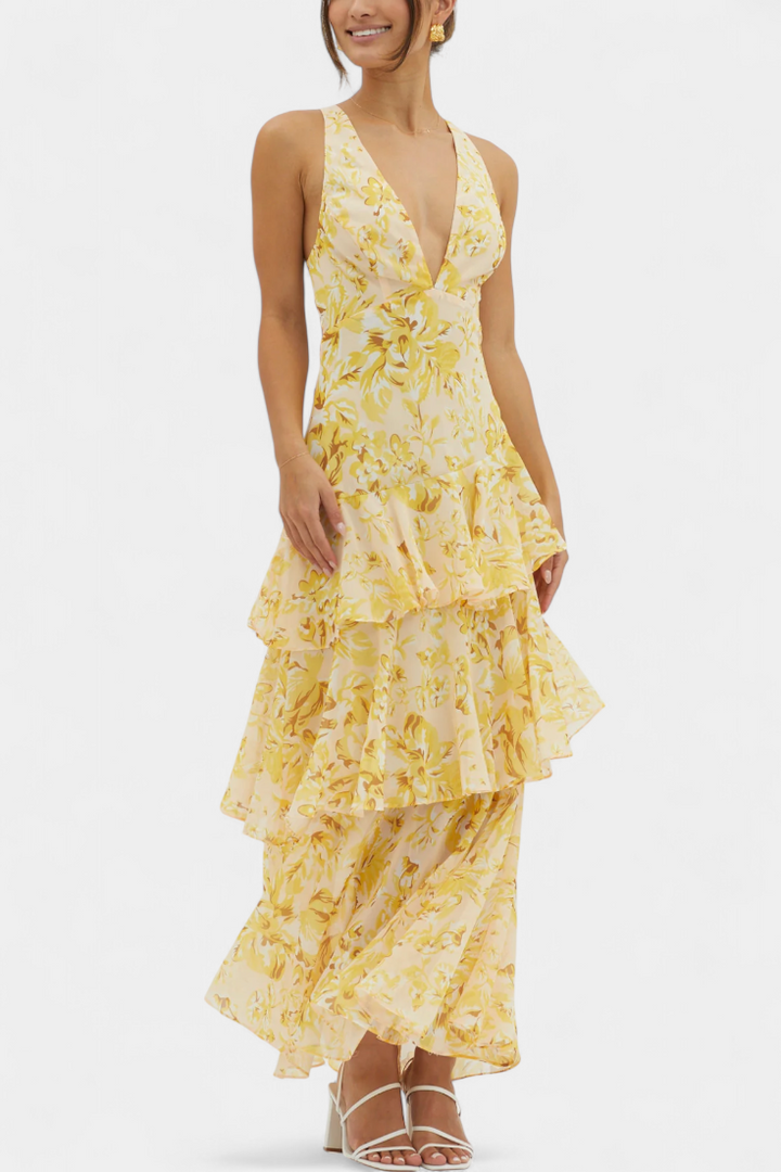 Domenica – Stilvolles Chiffonkleid