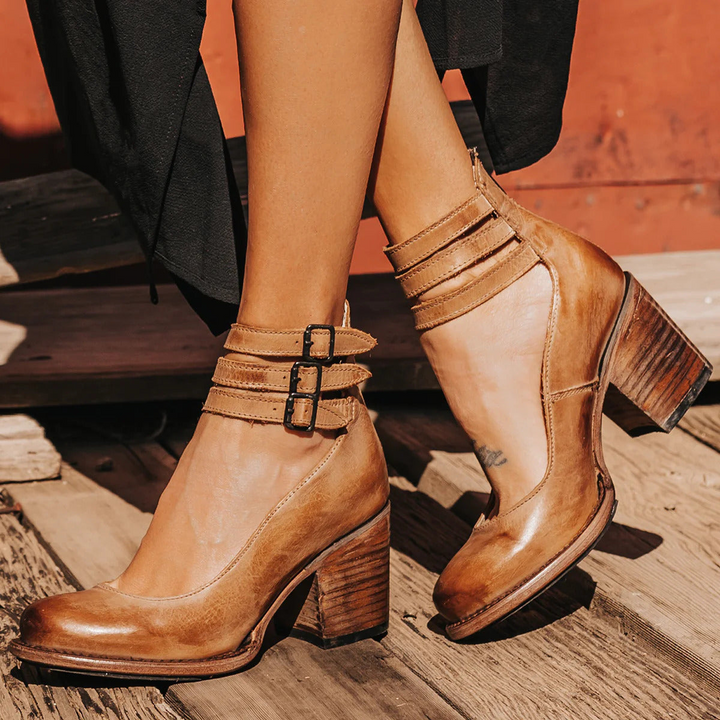 Nola™ | Schlichte Leder-Sandale