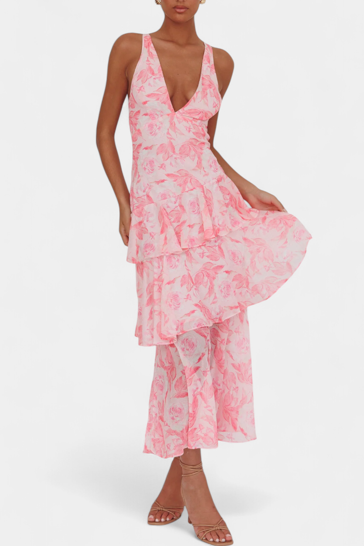Domenica – Stilvolles Chiffonkleid