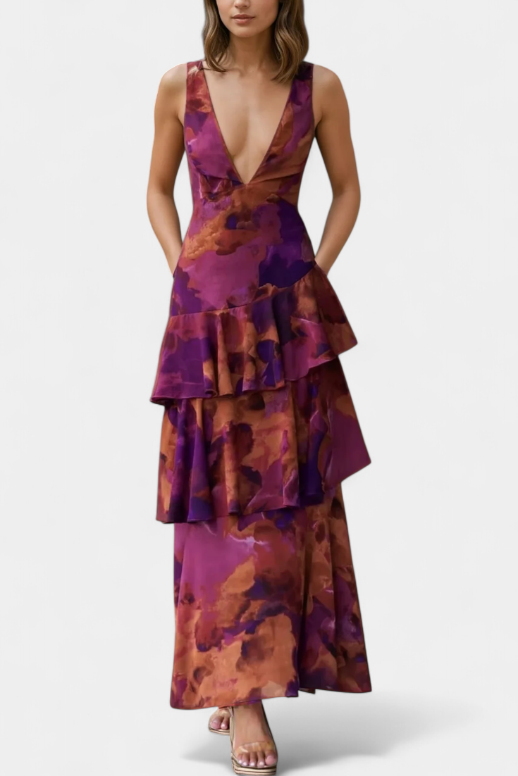 Domenica – Stilvolles Chiffonkleid