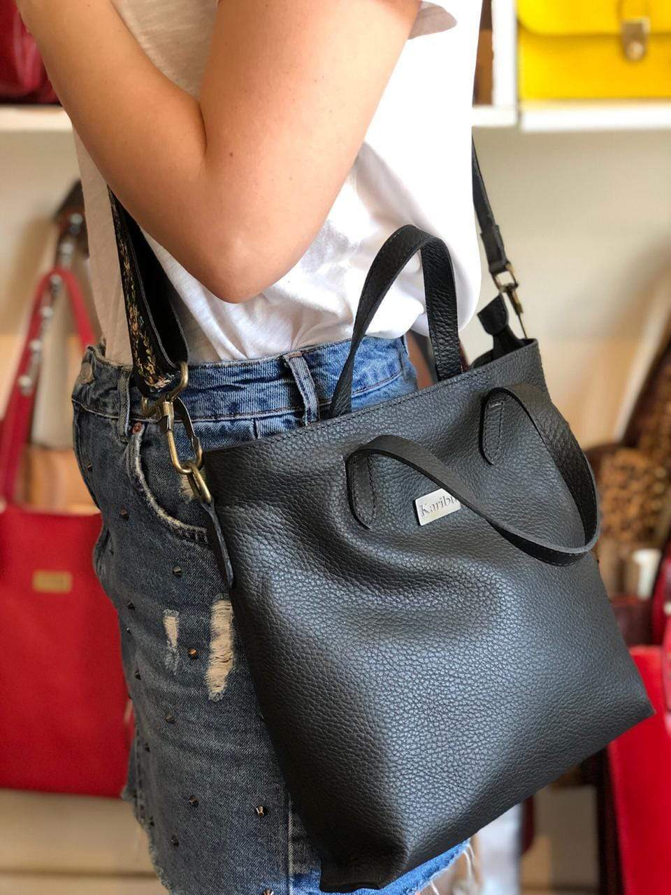 Schwarze Kika Handtasche