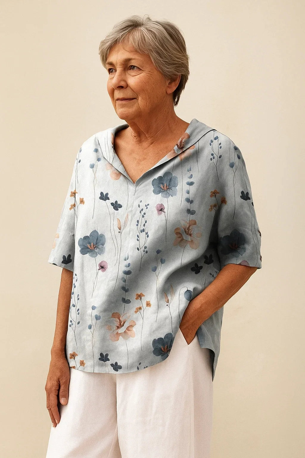 Sofie® | Elegante V-Ausschnitt Bluse