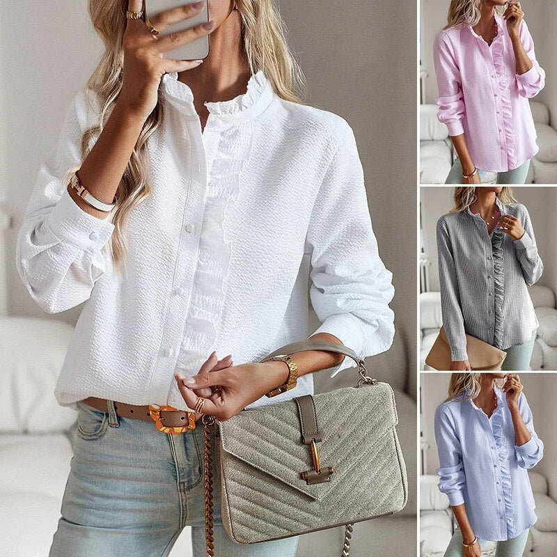Edith | Elegante Bluse mit zauberhaften Rüschen