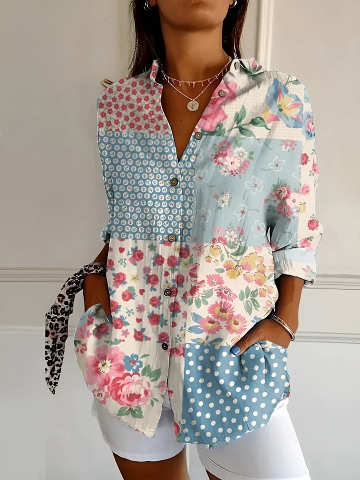 Avril | Elegante Bluse mit charmanten Mustern