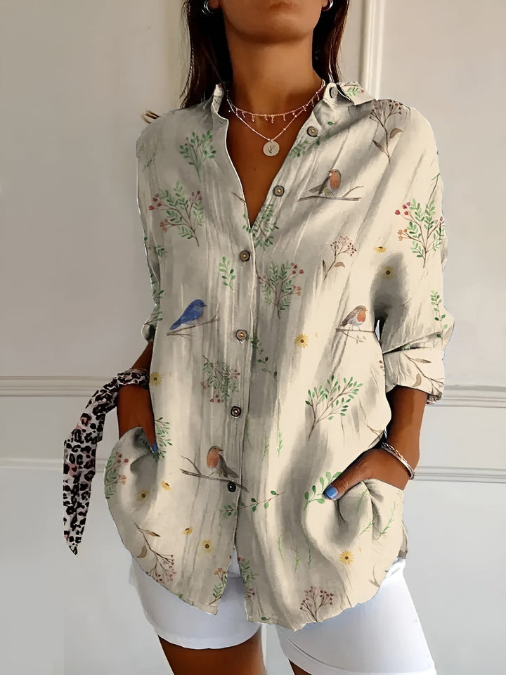 Avril | Elegante Bluse mit charmanten Mustern