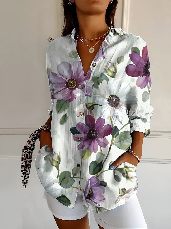 Avril | Elegante Bluse mit charmanten Mustern