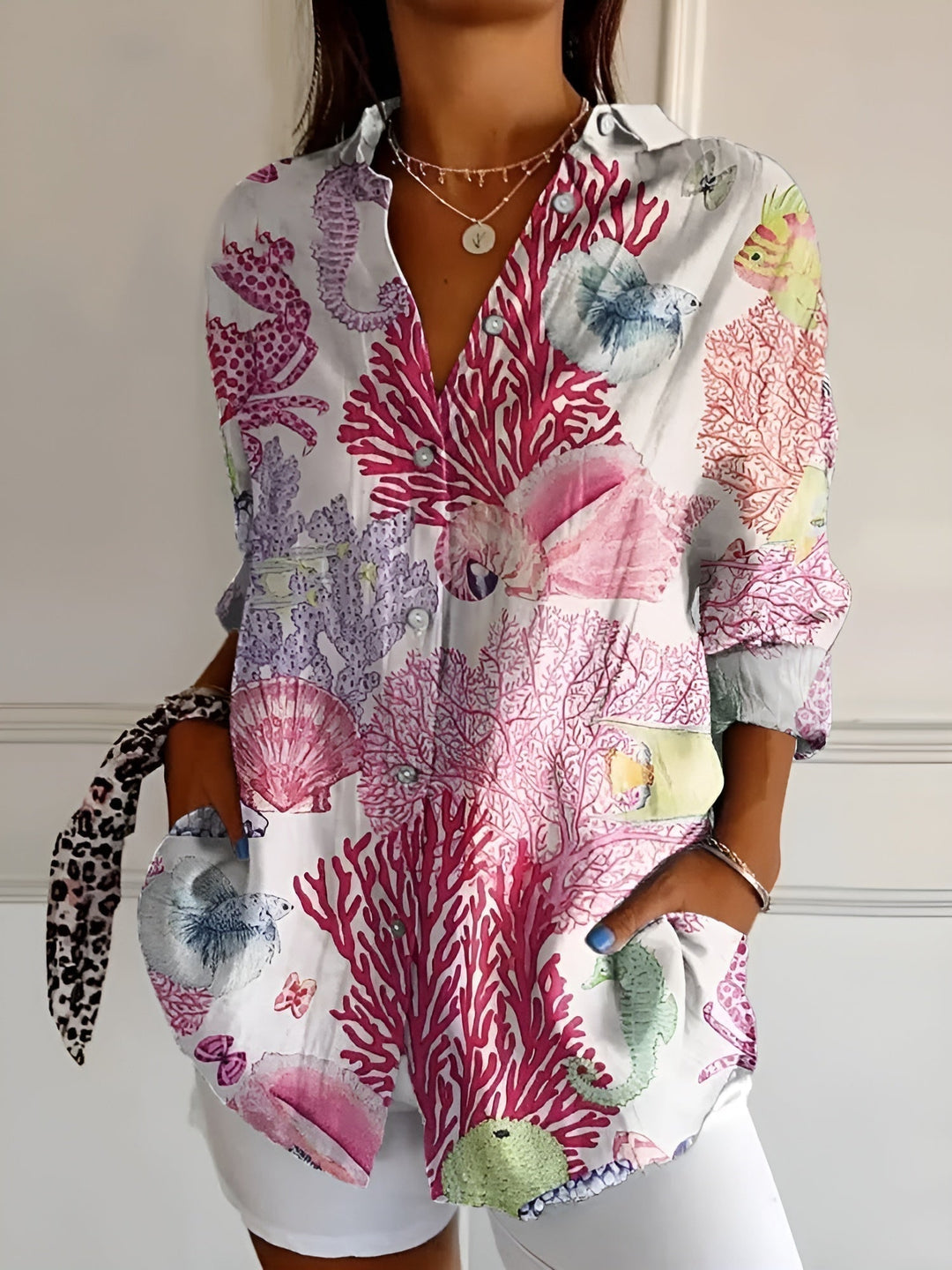 Avril | Elegante Bluse mit charmanten Mustern