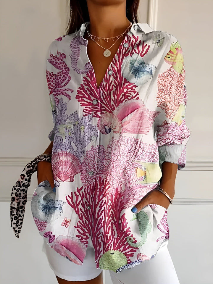 Avril | Elegante Bluse mit charmanten Mustern