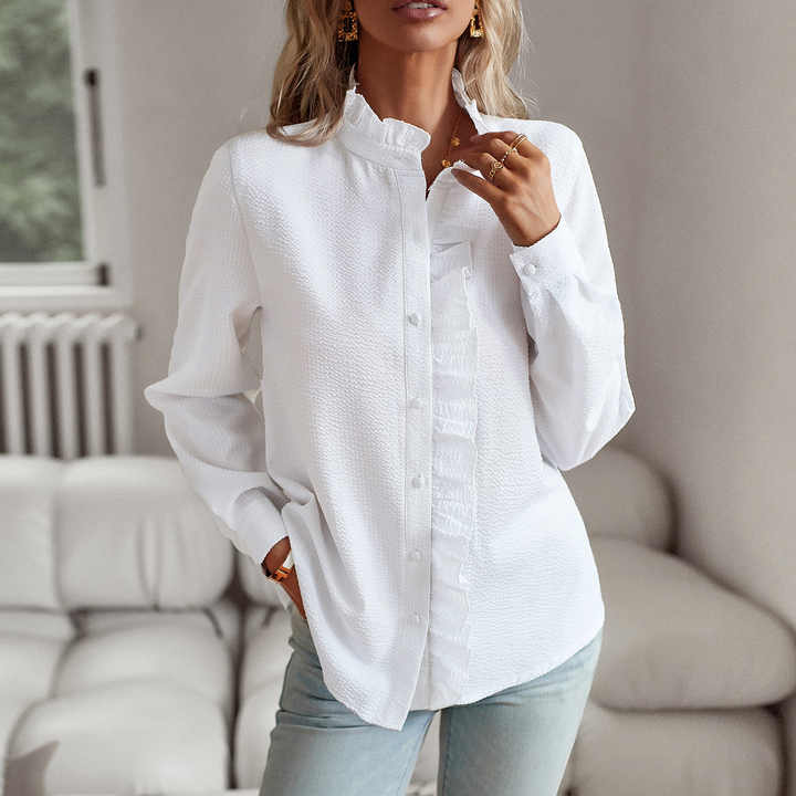 Edith | Elegante Bluse mit zauberhaften Rüschen