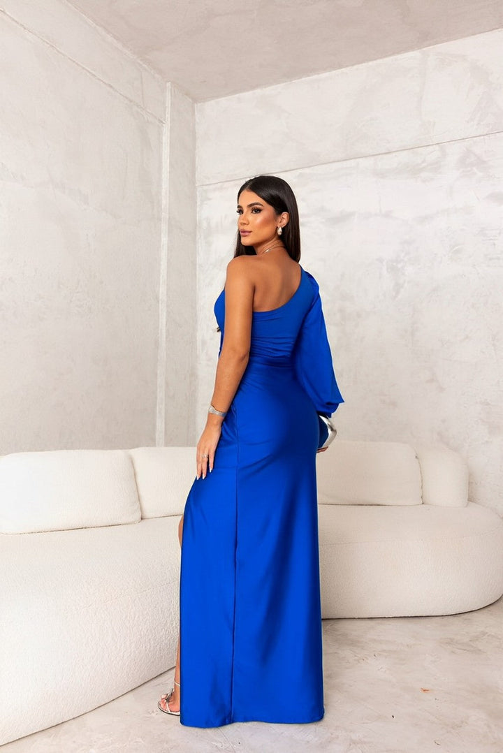 Mireya – Satin-Top mit asymmetrischem Träger